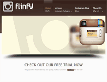 Tablet Screenshot of flinfy.com